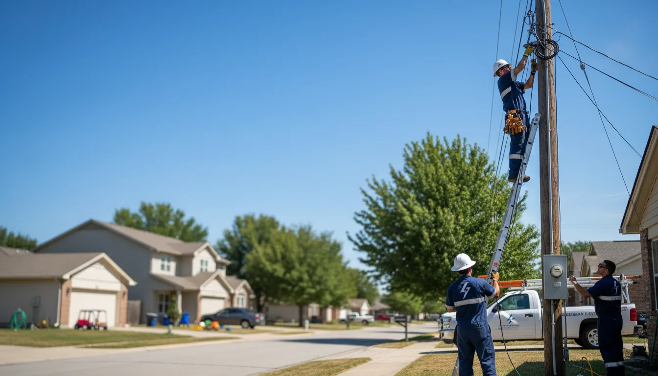 Residential electrician providing installation services in Erin, NY